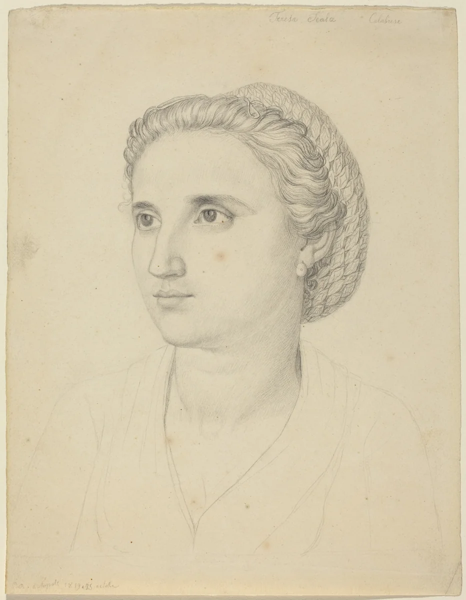 Teresa Scala, Calabrese by Peter Rittig, drawing, 1819