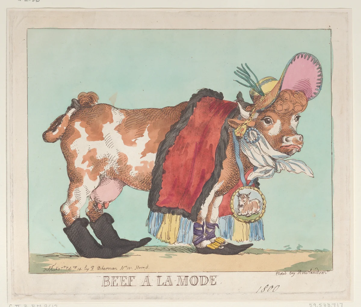 Beef à la Mode by Thomas Rowlandson, print, 1800