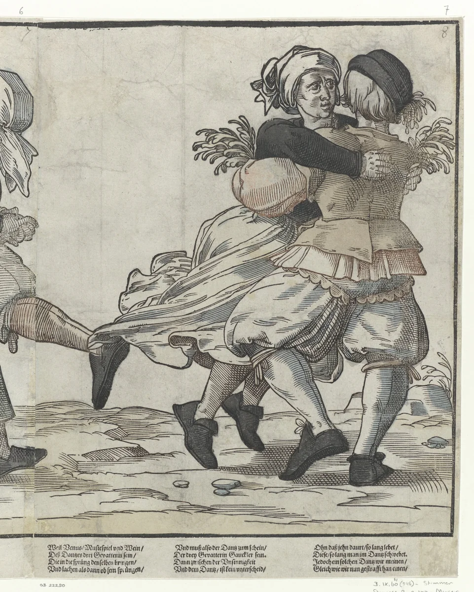 Zevende paar by anonymous, print, 1590