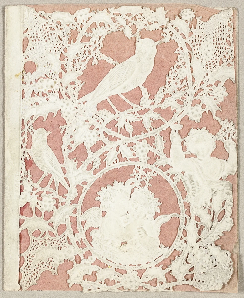 Untitled Valentine (Putti and Birds) by Thomas Wood, other, 1860-1869