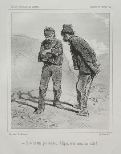 Chemin de Toulon by Paul Gavarni, print, 1824-1866