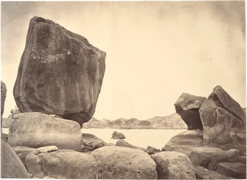 Peculiar shaped Rocks on Kulangsu Island, Amoy by John Thomson, photograph, 1869