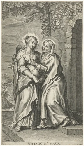 Visitatie by Unknown, print, 1586-1650
