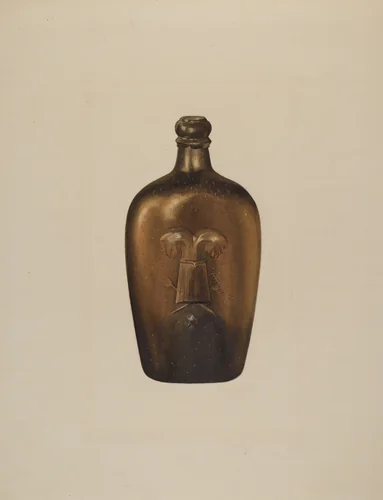 Flask by Isidore Steinberg, index of american design, 1938