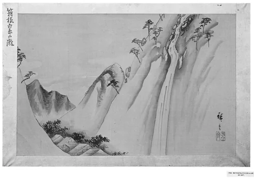 Shiraito Waterfall at Hakone by Utagawa Hiroshige (歌川広重), painting, 1797-1858
