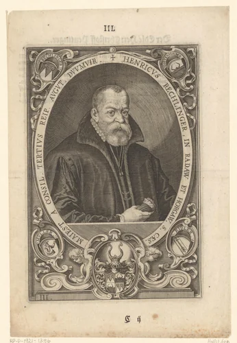 Portret van Heinrich Rehlinger by Lucas Kilian, print, 1615