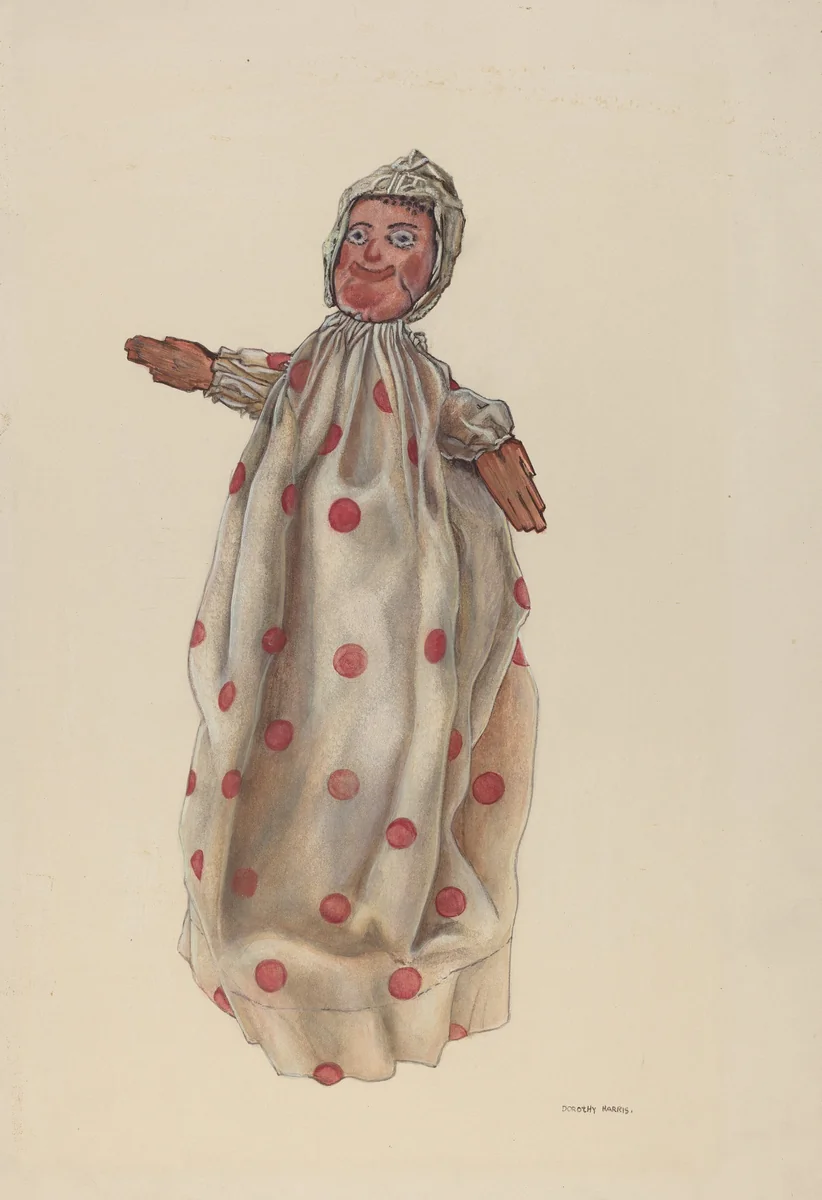 Child of Punch and Judy by Dorothy Harris, index of american design, 1935-1942