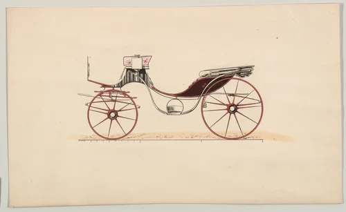 Cabriolet (unnumbered) by Brewster & Co., drawing, 1850-1900