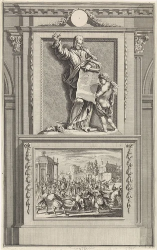 Apostel Timotheüs by Jan Luyken, print, 1698