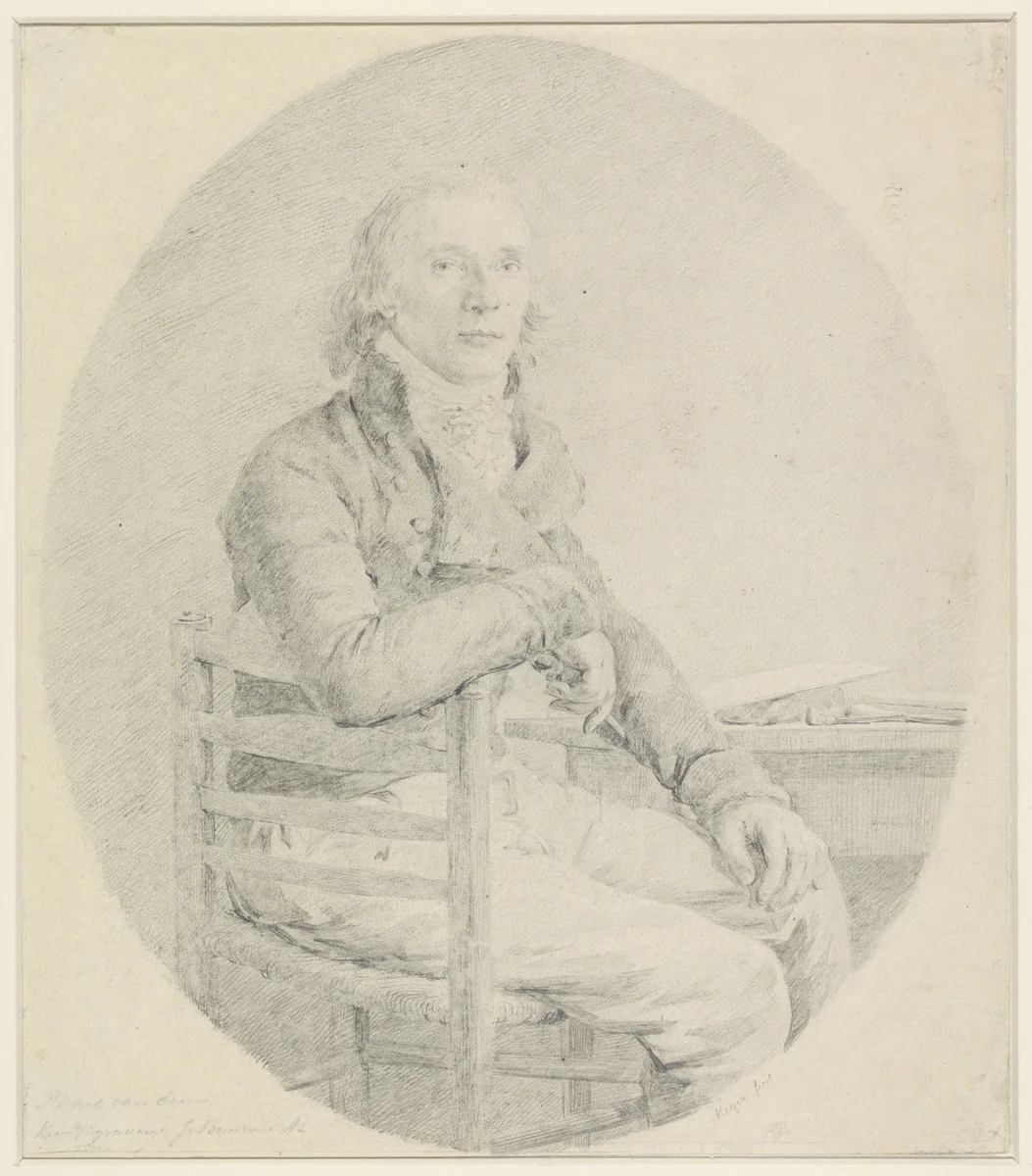 Portret van Joannes Bemme Azn. by Christian Meijer, drawing, 1816-1875