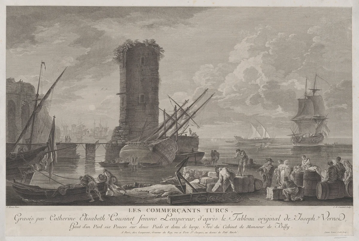 Turkish Traders by Joseph Vernet, print, 1757-1767