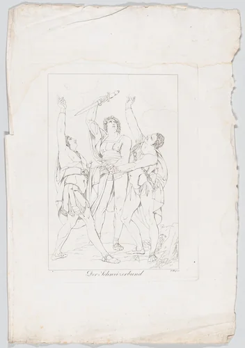 Der Schweizerbund (The Oath of the Rütli) by Franz Hegi, print, 1806