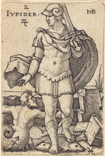 Jupiter by Sebald Beham, print, 1539
