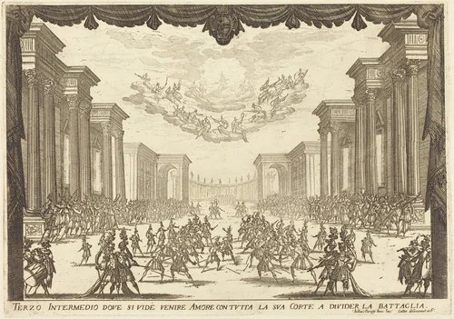 Third Intermezzo by Jacques Callot, print, 1617