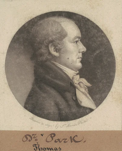Thomas Parke by Charles B. J. Févret de Saint-Mémin, print, 1802