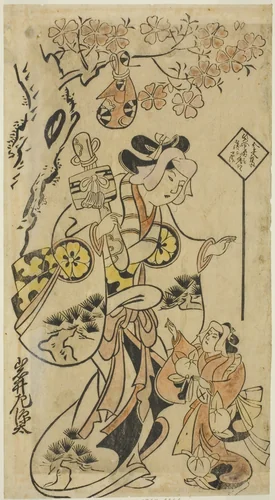 The Actor Iwai Sagenta I by Torii Kiyonobu I (鳥居 清信), print, 1696-1706