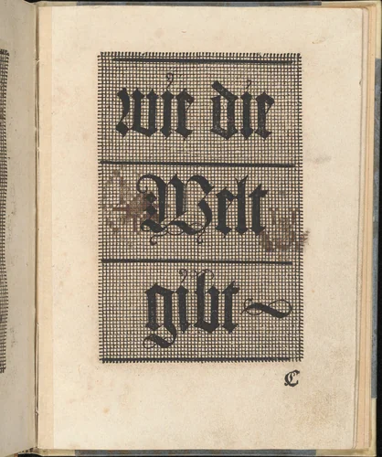 Ein ney Furmbüchlein, Page 7, recto by Johann Schönsperger, book, 1520-1530