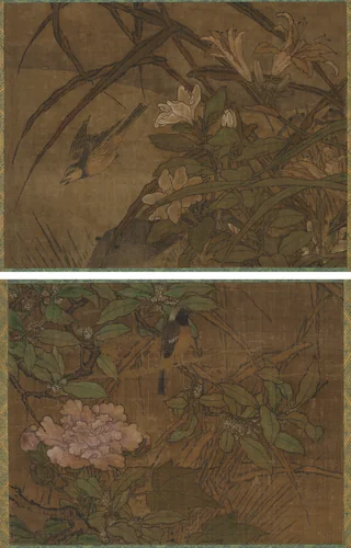 Birds and Flowers by Sesshū Tōyō (雪舟等楊), painting, 1440-1506