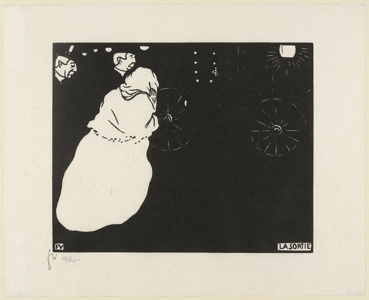 An Evening Out by Félix Vallotton, print, 1895