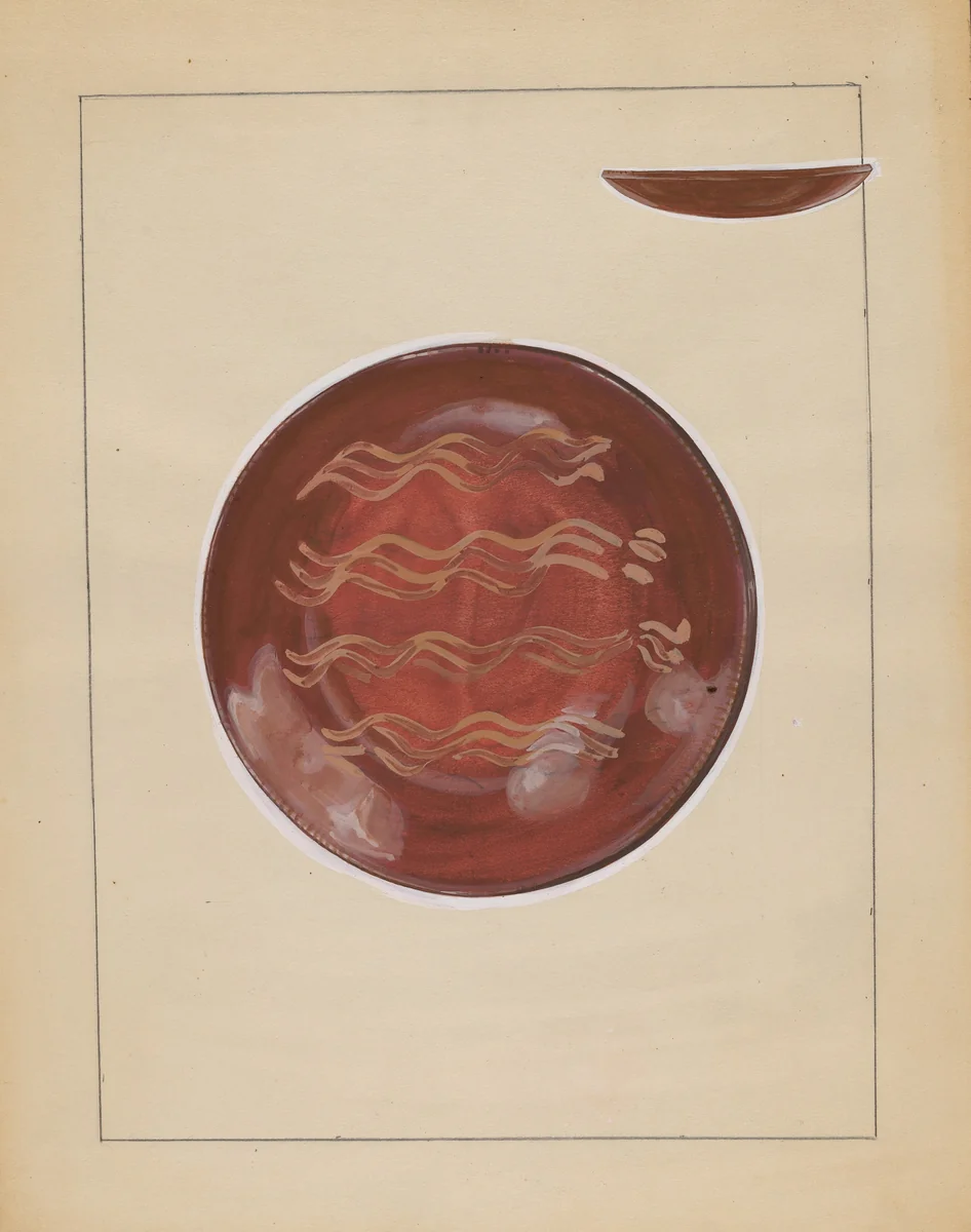 Plate by John Dana, index of american design, 1936