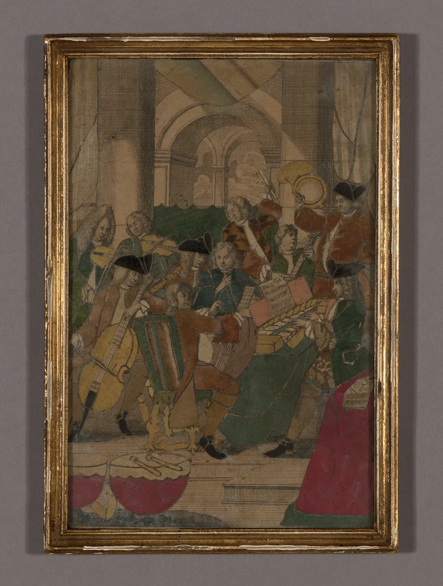 Gravure découpé by France, textile, 1701-1800