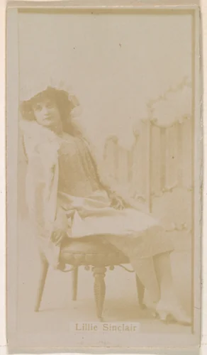 Lilie Sinclair, from the Actresses series (N245) issued by Kinney Brothers to promote Sweet Caporal Cigarettes by Kinney Brothers Tobacco Company, photograph, 1890