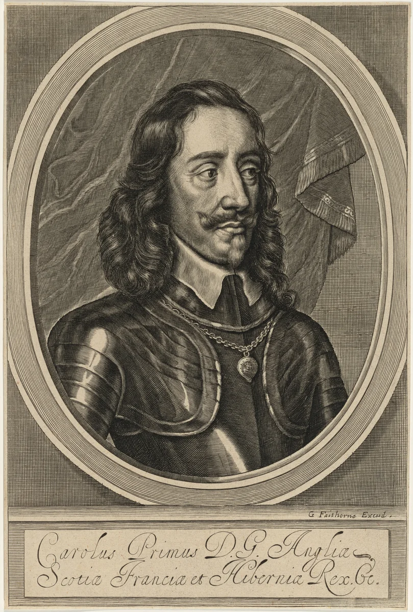 Charles I by William Faithorne, print, 1658