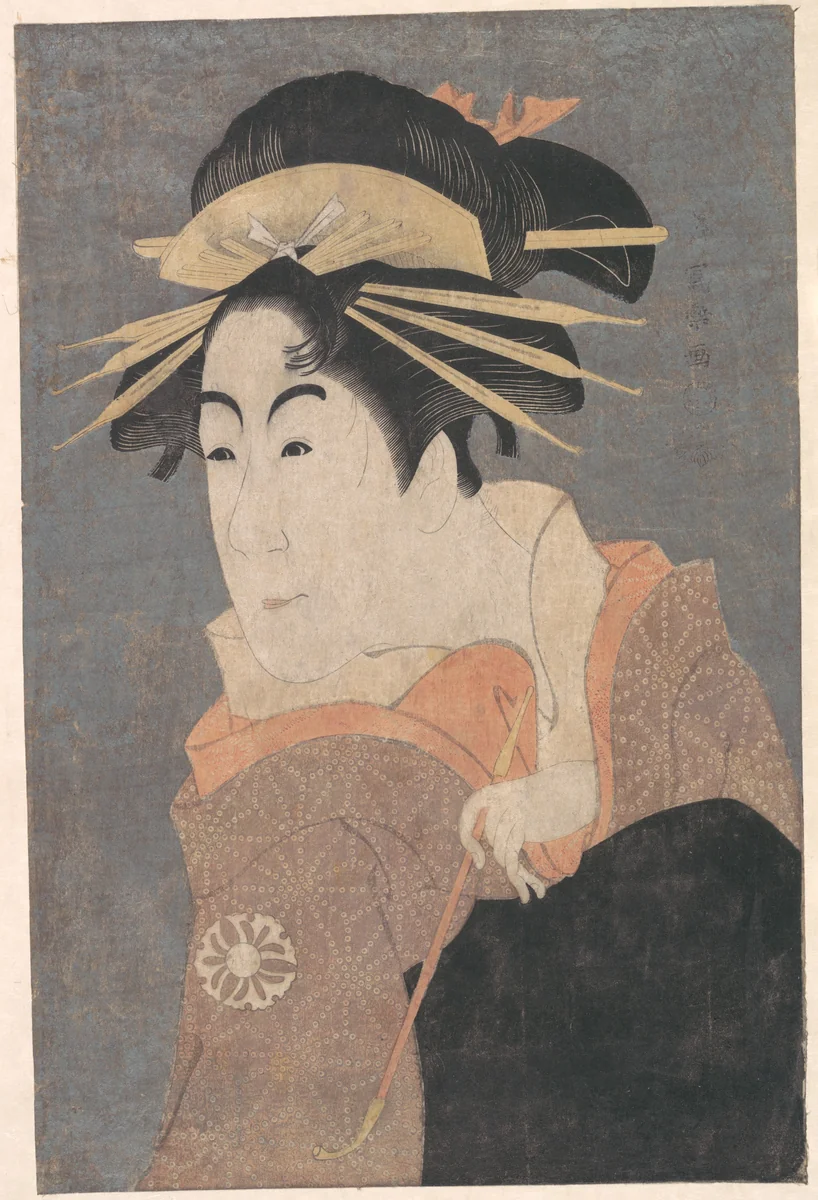 Matsumoto Yonesaburo as Kewaizaka no Shosho in the Play "Katakiuchi Noriyaibanashi" by Tōshūsai Sharaku, print, 1784-1804