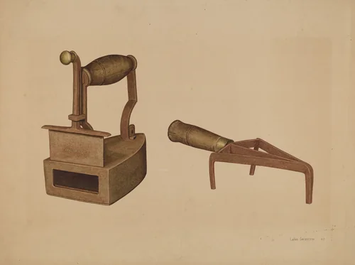 Iron and Trivet by LeRoy Griffith, index of american design, 1940