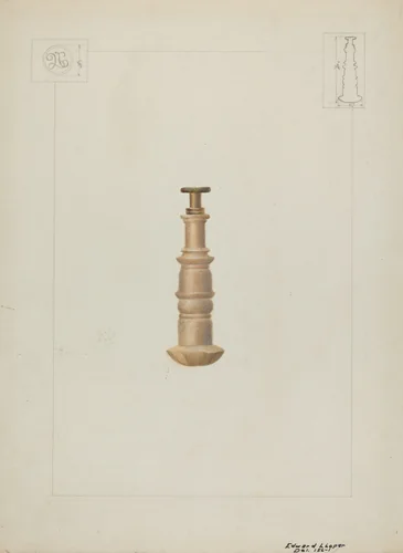 Letter Seal by Edward L. Loper, index of american design, 1936