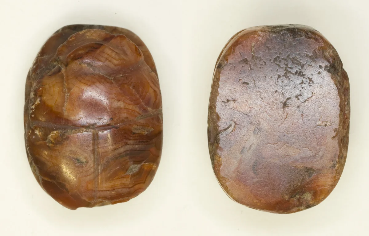 Scarab: Uninscribed by Egyptian, other, -1985--525