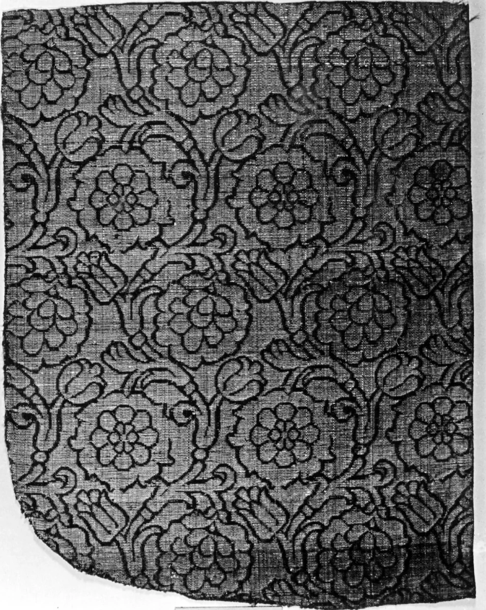 Fragment by Italy, textile, 1650-1700