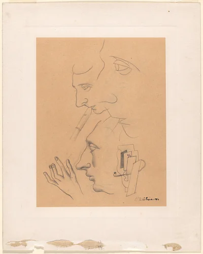 The Musician by Roger de La Fresnaye, drawing, 1921