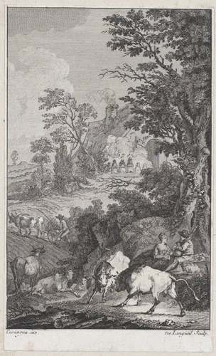 Frontispiece from "Virgil" by Joseph de Longueil, print, 1770