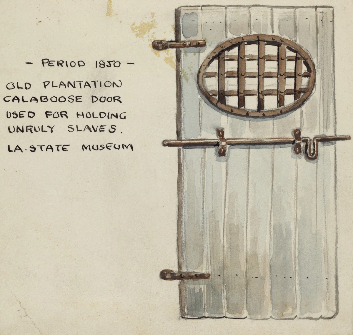 Door by American 20th Century, index of american design, 1935-1942