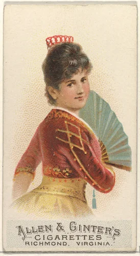 Plate 44, from the Fans of the Period series (N7) for Allen & Ginter Cigarettes Brands by Allen & Ginter, print, 1889