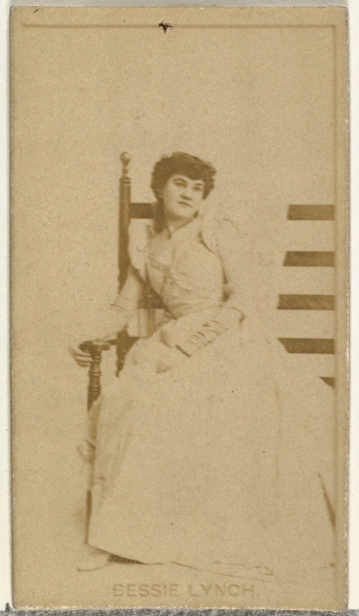 Bessie Lynch, from the Actors and Actresses series (N145-8) issued by Duke Sons & Co. to promote Duke Cigarettes by W. Duke, Sons & Co., photograph, 1890-1895