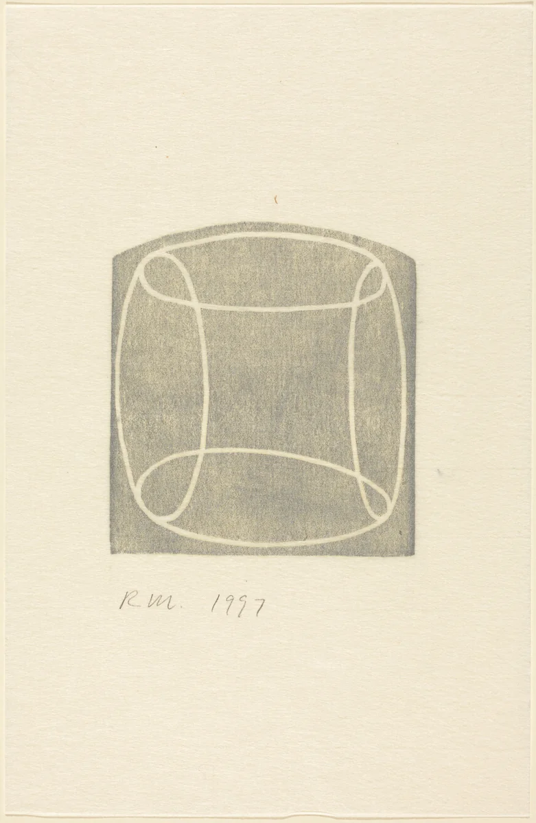 Untitled (Holiday Card) by Robert Mangold, print, 1997