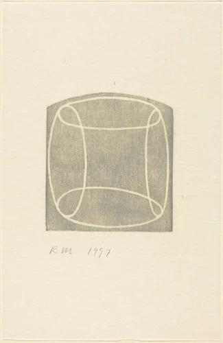 Untitled (Holiday Card) by Robert Mangold, print, 1997