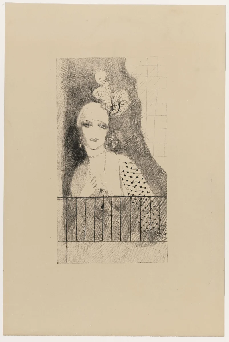 Portrait of Baroness Gourgaud (Portrait de la Baronne Gourgaud) by Marie Laurencin, print, 1923
