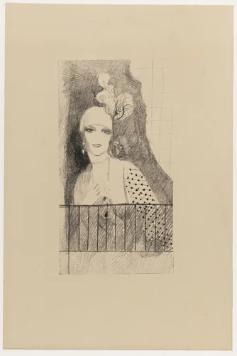 Portrait of Baroness Gourgaud (Portrait de la Baronne Gourgaud) by Marie Laurencin, print, 1923