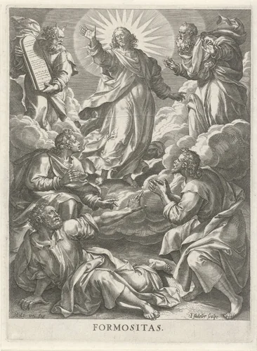 Transfiguratie: schoonheid by Unknown, print, 1585-1588