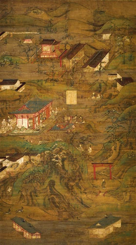 Illustrated Legends of the Tenchi-in (Tenchi-in engi) by Artist Unknown, painting, 1299-1399