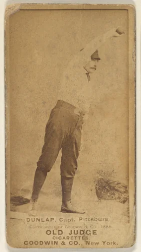 Fred "Sure Shot" Dunlap, Captain, Pittsburgh, from the Old Judge series (N172) for Old Judge Cigarettes by Goodwin & Company, photograph, 1888