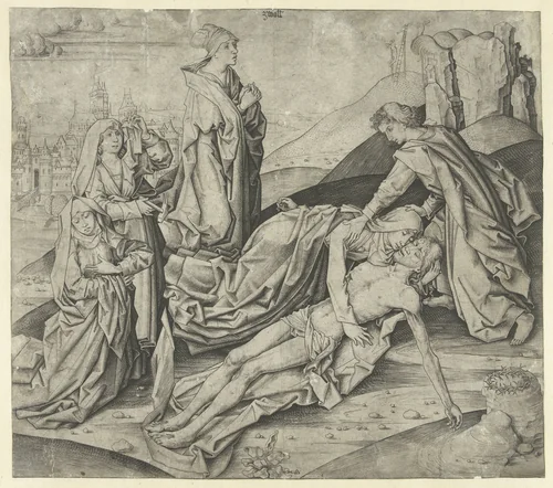 The Lamentation of Christ by Unknown, print, 1475