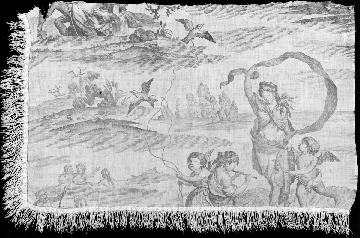Birth of Venus (Furnishing Fabric) by Jean Baptiste Masse, textile, 1800-1810