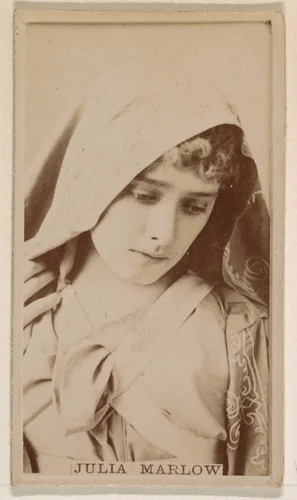 Julia Marlow, from the Actresses series (N245) issued by Kinney Brothers to promote Sweet Caporal Cigarettes by Kinney Brothers Tobacco Company, photograph, 1890