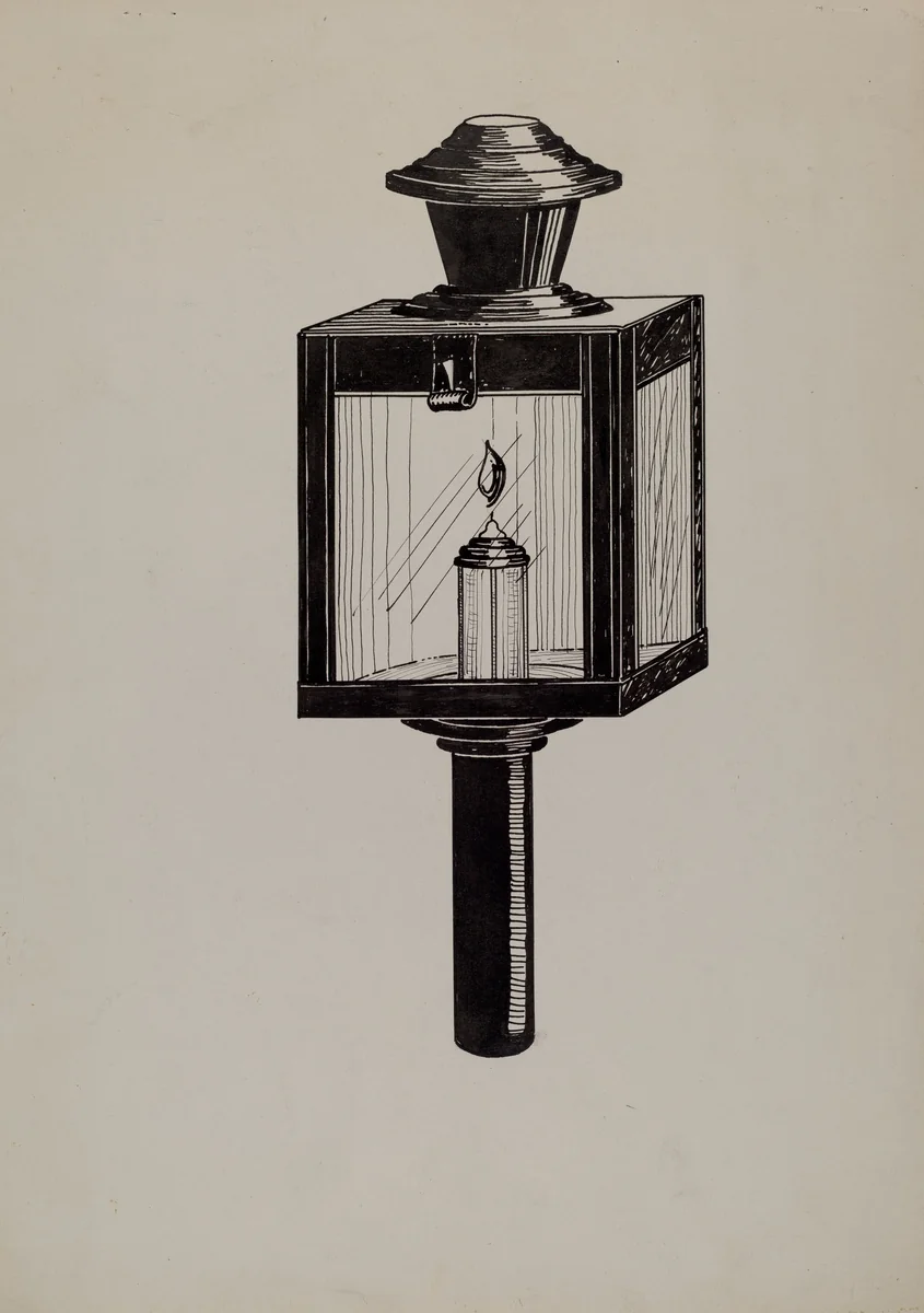 Concord Stage Lamp by Florence Huston, index of american design, 1936
