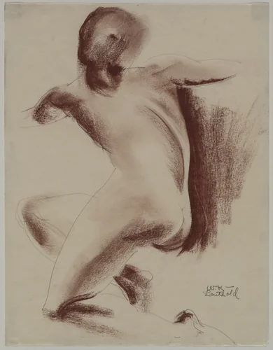 Nude by William K. Leuthold, drawing, 1924-1929
