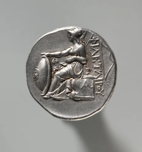 Tetradrachm: Head of Philetauros with Laureate Diadem (reverse) by Unknown, metalwork, -262--241